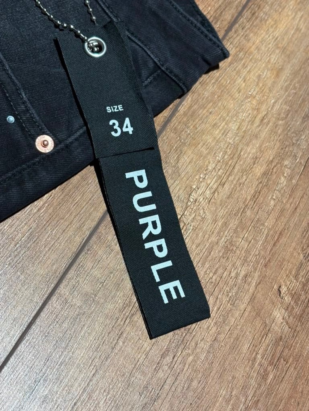 Purple Brand Black VVS Rhinestone with Crosses Jean Shorts Mens Brand New - Picture 12 of 16